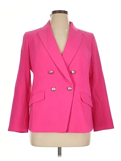 Talbots Blazer Jacket In Pink