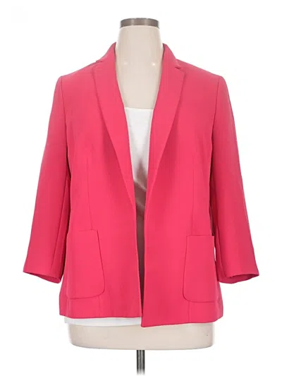 Pre-owned Talbots Blazer Jacket In Pink