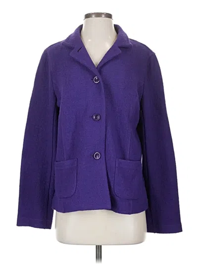 Pre-owned Talbots Blazer Jacket In Purple