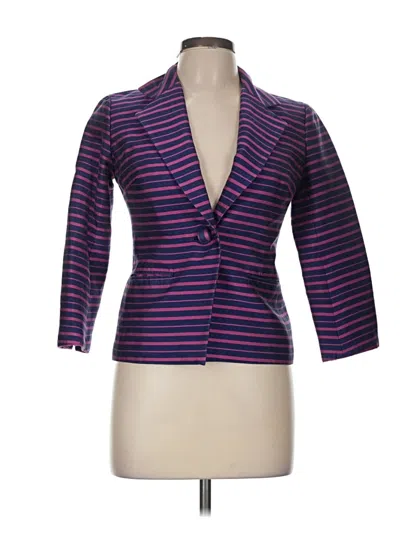 Pre-owned Talbots Blazer Jacket In Purple