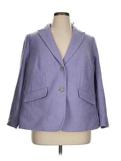 Pre-owned Talbots Blazer Jacket In Purple