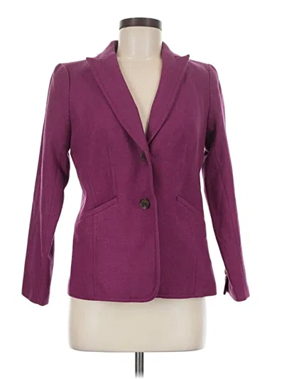 Talbots Blazer Jacket In Purple