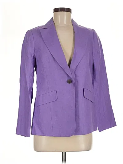 Pre-owned Talbots Blazer Jacket In Purple