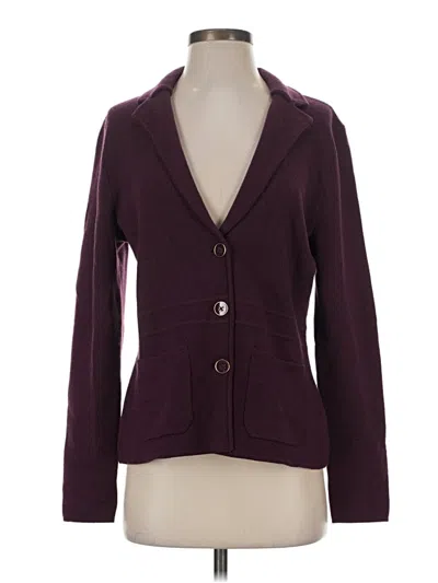 Pre-owned Talbots Blazer Jacket In Purple