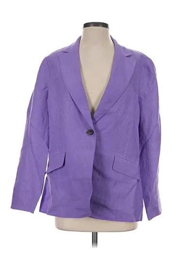Pre-owned Talbots Blazer Jacket In Purple
