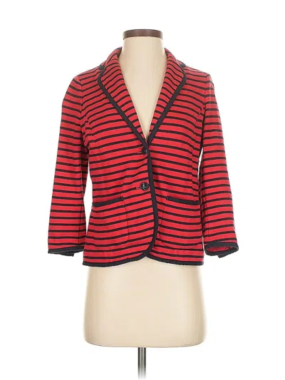 Pre-owned Talbots Blazer Jacket In Red