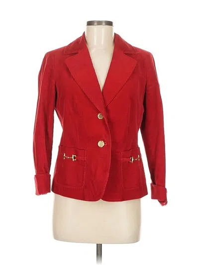 Pre-owned Talbots Blazer Jacket In Red
