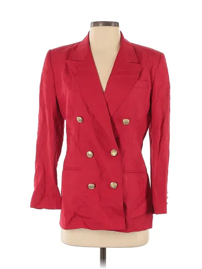 Pre-owned Talbots Blazer Jacket In Red