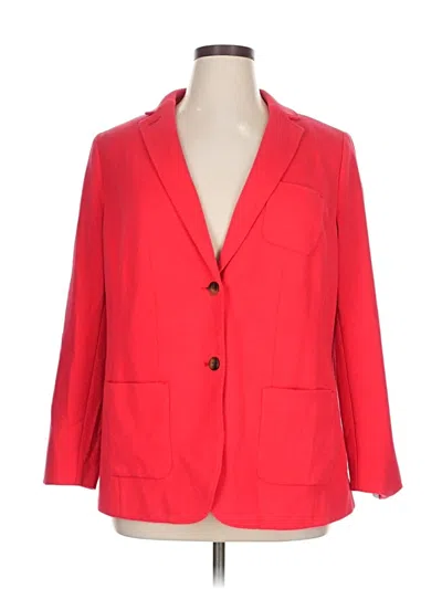 Pre-owned Talbots Blazer Jacket In Red