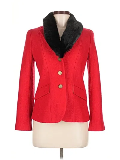 Pre-owned Talbots Blazer Jacket In Red
