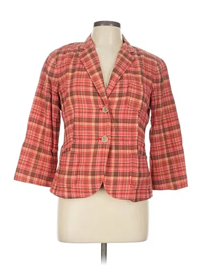 Pre-owned Talbots Blazer Jacket In Red