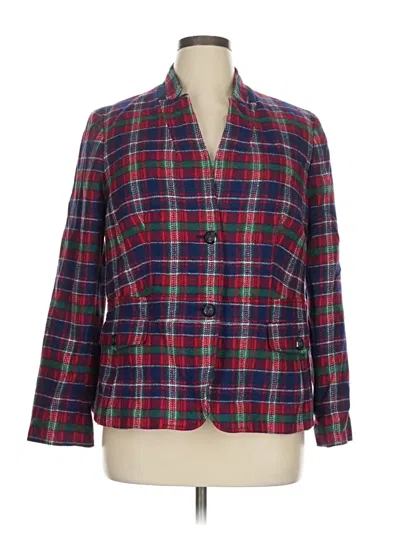 Pre-owned Talbots Blazer Jacket In Red