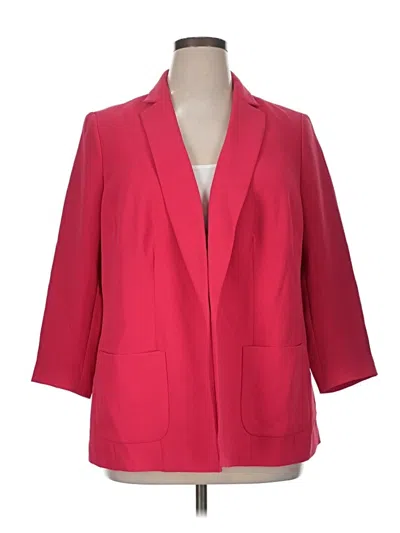 Talbots Blazer Jacket In Red
