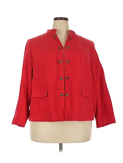 Talbots Blazer Jacket In Red