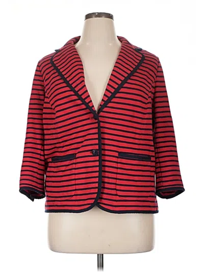 Pre-owned Talbots Blazer Jacket In Red
