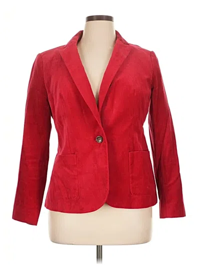 Pre-owned Talbots Blazer Jacket In Red