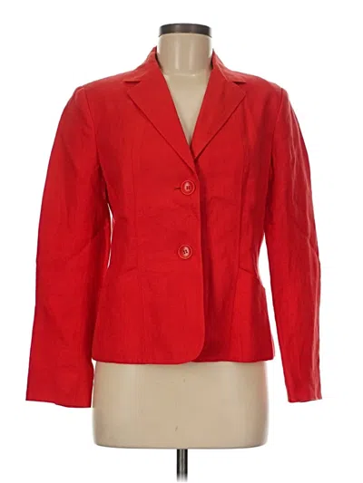 Pre-owned Talbots Blazer Jacket In Red
