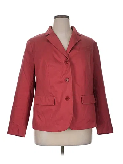 Pre-owned Talbots Blazer Jacket In Red