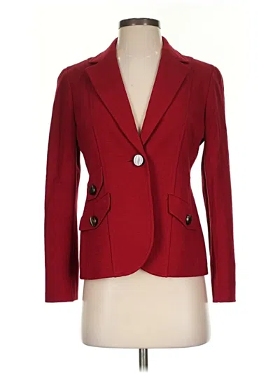 Pre-owned Talbots Blazer Jacket In Red