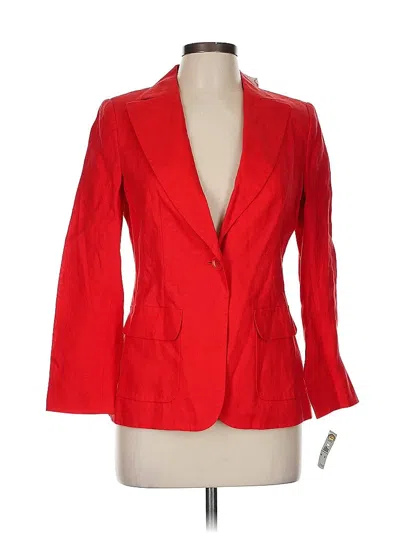 Pre-owned Talbots Blazer Jacket In Red