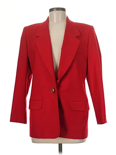 Pre-owned Talbots Blazer Jacket In Red