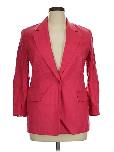 Pre-owned Talbots Blazer Jacket In Red
