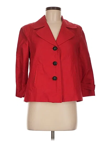 Pre-owned Talbots Blazer Jacket In Red