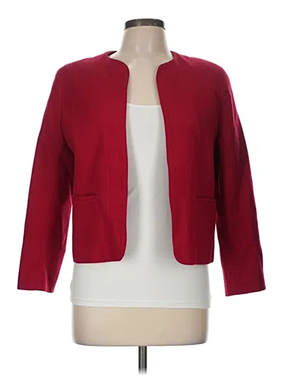 Pre-owned Talbots Blazer Jacket In Red