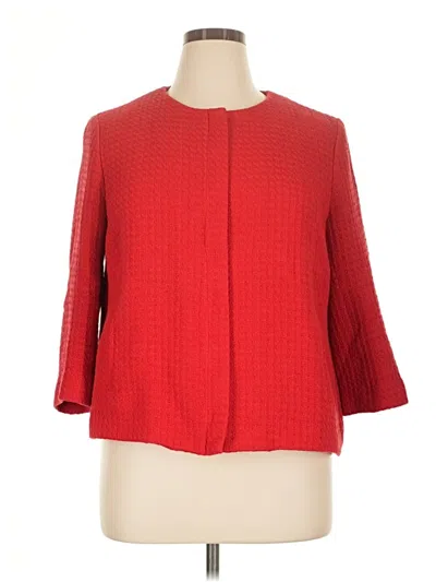 Pre-owned Talbots Blazer Jacket In Red