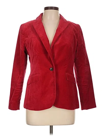 Pre-owned Talbots Blazer Jacket In Red