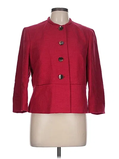 Pre-owned Talbots Blazer Jacket In Red