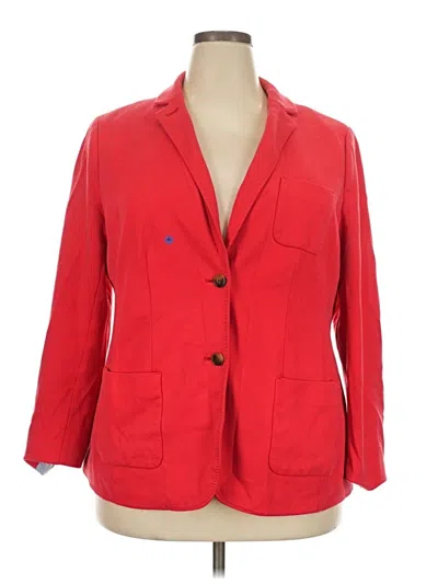Pre-owned Talbots Blazer Jacket In Red