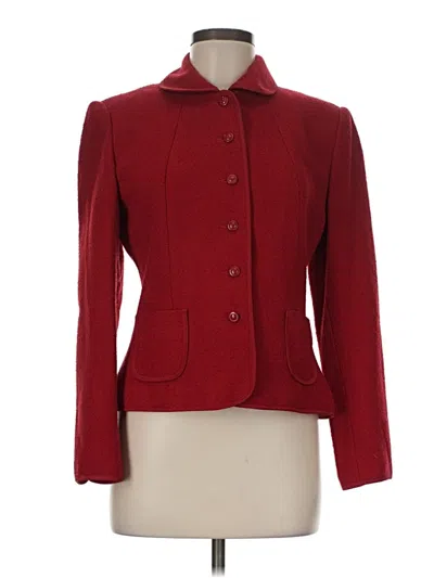 Pre-owned Talbots Blazer Jacket In Red