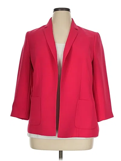 Pre-owned Talbots Blazer Jacket In Red