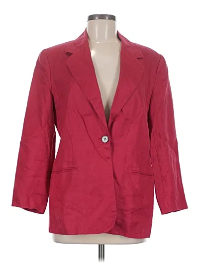 Pre-owned Talbots Blazer Jacket In Red
