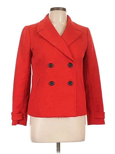 Pre-owned Talbots Blazer Jacket In Red