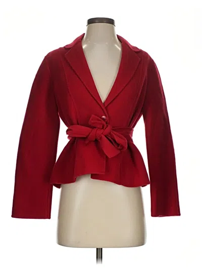 Pre-owned Talbots Blazer Jacket In Red