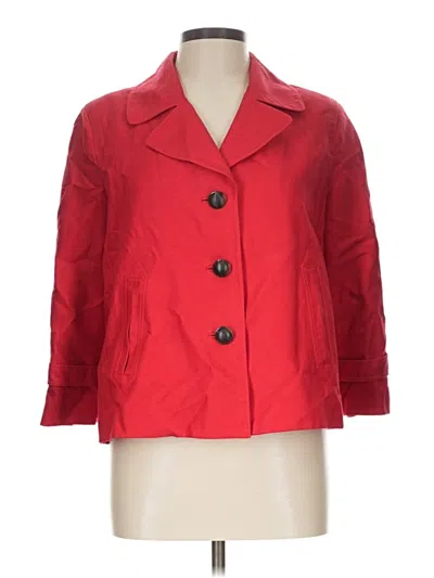 Pre-owned Talbots Blazer Jacket In Red