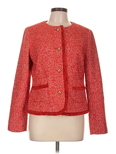 Pre-owned Talbots Blazer Jacket In Red