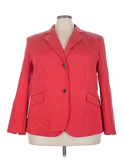Pre-owned Talbots Blazer Jacket In Red