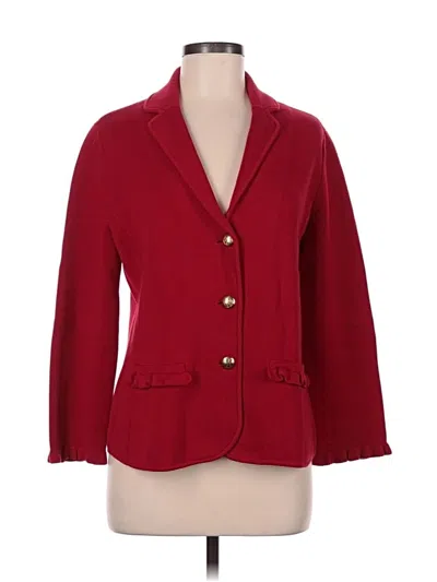 Pre-owned Talbots Blazer Jacket In Red