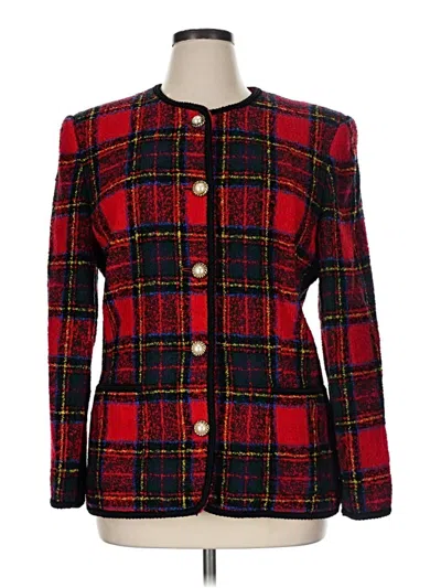 Pre-owned Talbots Blazer Jacket In Red