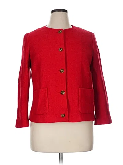 Talbots Blazer Jacket In Red