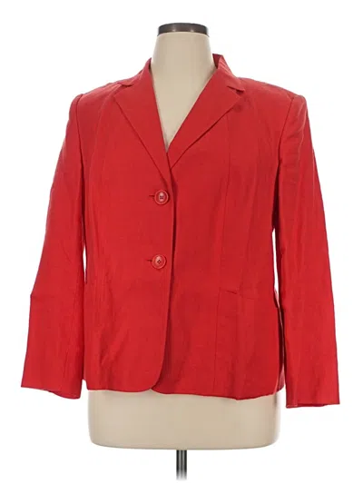 Pre-owned Talbots Blazer Jacket In Red