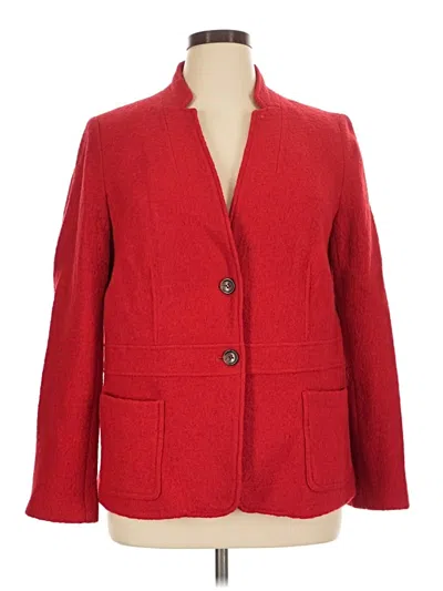 Pre-owned Talbots Blazer Jacket In Red