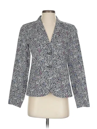 Pre-owned Talbots Blazer Jacket In Silver