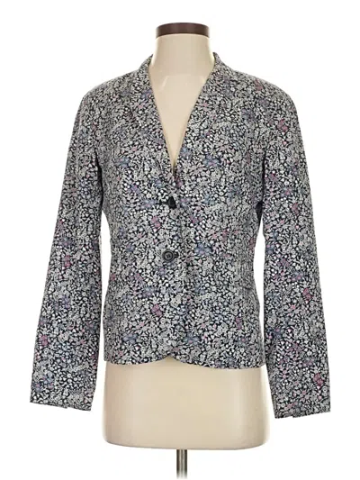Pre-owned Talbots Blazer Jacket In Silver