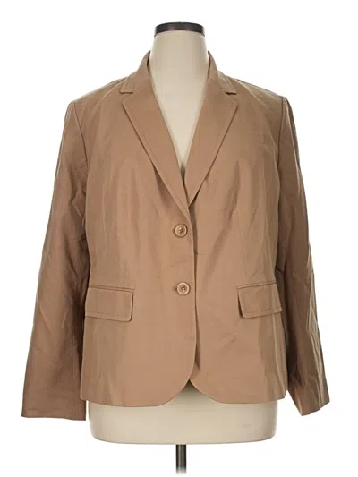 Pre-owned Talbots Blazer Jacket In Tan