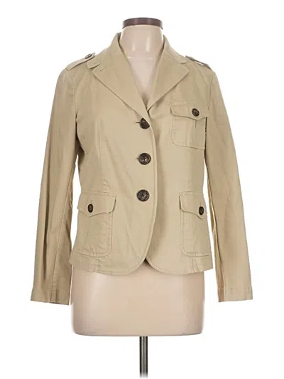 Pre-owned Talbots Blazer Jacket In Tan