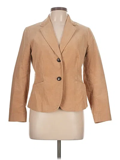 Pre-owned Talbots Blazer Jacket In Tan